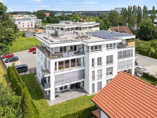 "Einmalige Gelegenheit - 3-Zimmer-Penthouse-Wohnung mit 58 m² Dachterrasse in Bad Waldsee"