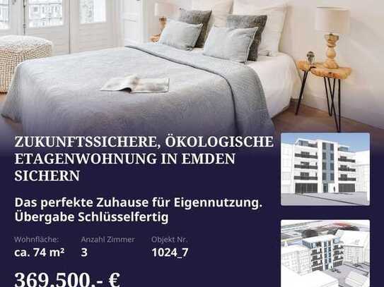 Neubau-Wohnung im 3. OG im Herzen von Emden – Top-Ausstattung,. Jetzt besichtigen und zuschlagen!