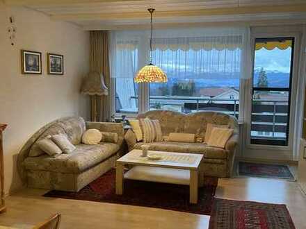 Möblierte 1-Zimmer Wohnung mit Balkon und Panorama-Bergblick