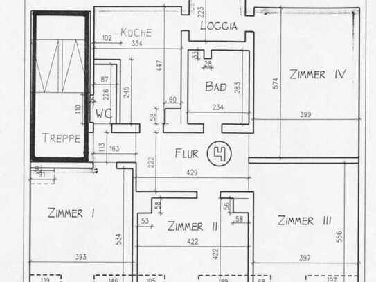 Lichtdurchflutete gemütliche 4- Zimmer Wohnung mit Balkon und EBK in Karlsruhe- Südweststadt