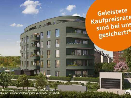 Familienfreundliche 4-Zi.-Wohnung mit 2 Bädern und großer Loggia direkt an der Spandauer Havel