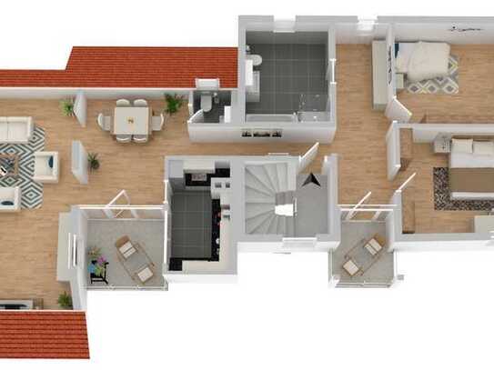 4 Zim.-Etagen-Wohnung im Fachwerk-Denkmal-Haus