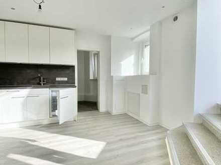 Max 1 Person - Max. 4 Jahre, renovierte 2-Zimmer Souterrain-Apartm. moderner Küche in Altbau-Villa