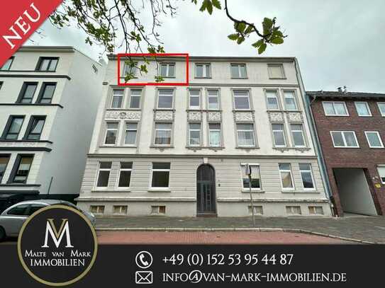 Etagenwohnung 3.OG mit Balkon in der Frederikenstr.55 mit 2 Zimmer und 54 m²