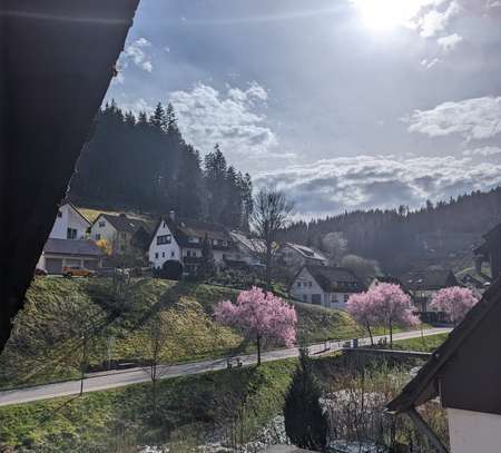 Gepflegte 2-Raum-Dachgeschosswohnung mit Balkon in Schönmünzach