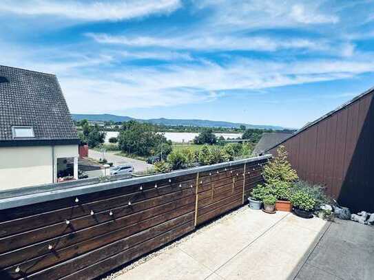 Schöne Maisonette Wohnung mit tollem Ausblick am Ortsrand von Haßloch