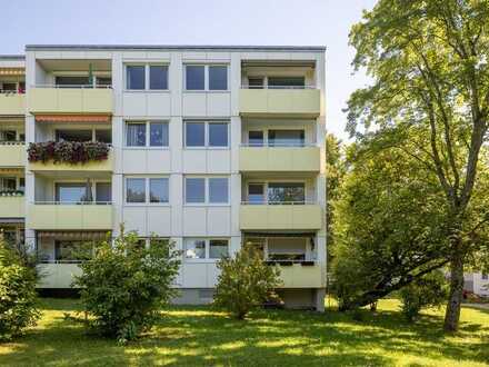 Leerstehende 1,5-Zimmer-Etagenwohnung mit Balkon in Kempten