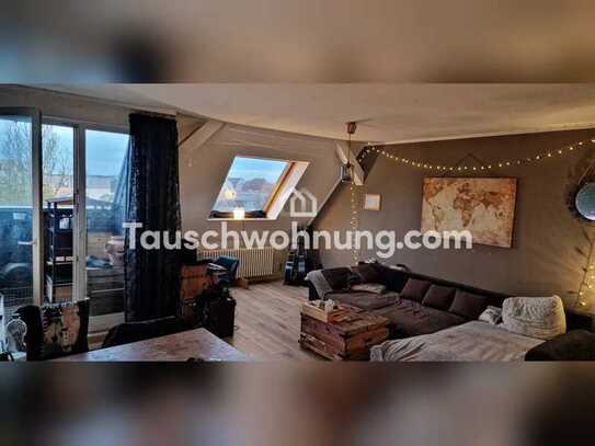 Tauschwohnung: 3-Zimmer DG mit Dachterasse und tollem Schnitt