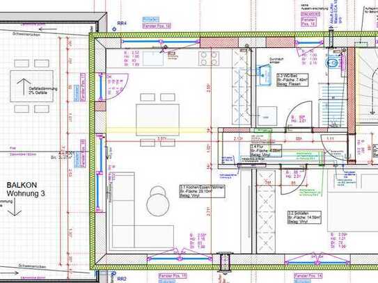 Exklusive Terrassenwohnung mit gehobener Ausstattung und 30 qm großer Terrasse zu vermieten