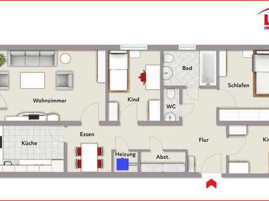 LBSi 4-ZKBB-EG-Wohnung in ruhiger Stadtrandlage