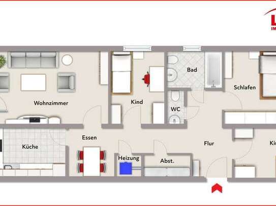 LBSi 4-ZKBB-EG-Wohnung in ruhiger Stadtrandlage