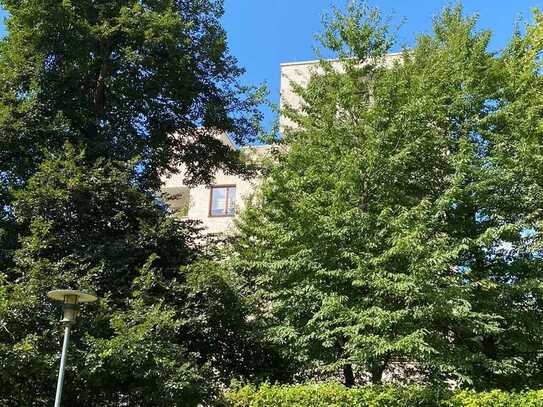 Wohnen am Stadtpark, mit Sicht auf das Schloss Ortenberg