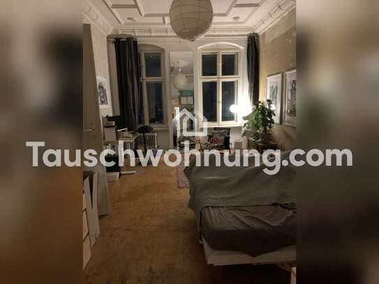 Tauschwohnung: Wohnen im Zentrum, Lausitzer Platz, Altbau, Stuck, Flügeltür