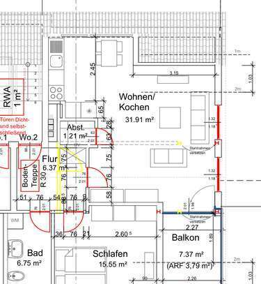 Stilvolle 2-Zimmer-DG-Wohnung mit Balkon