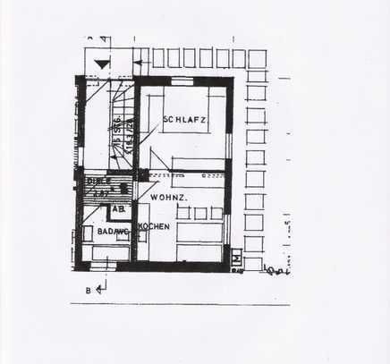 Pendler-/Studenten - Wohnung, teilmöbliert