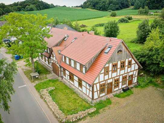 ländliche Maisonettewohnung über 3 Etagen im Fachwerkhaus