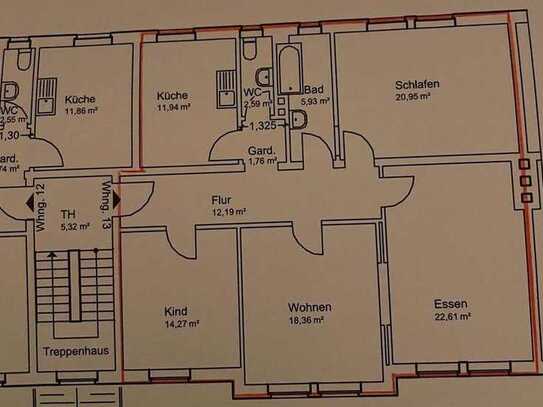 Freundliche 4-Zimmer- Altbau-Wohnung zur Miete im Lotsenviertel/ Cuxhaven