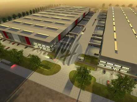 KEINE PROVISION ✓ NEUBAU ✓ Lager-/Logistikflächen (30.000 m²) & variabel Büro-/Mezzanineflächen