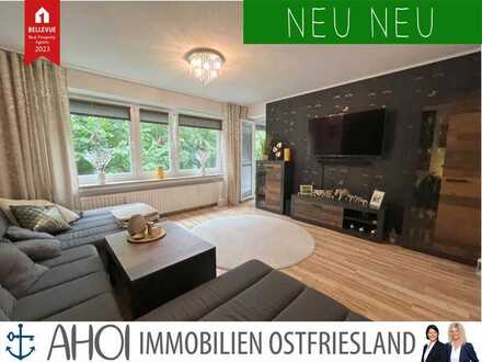 Top gepflegte Eigentumswohnung (Hochparterre) mit Loggia und PKW-Stellplatz in Larrelt