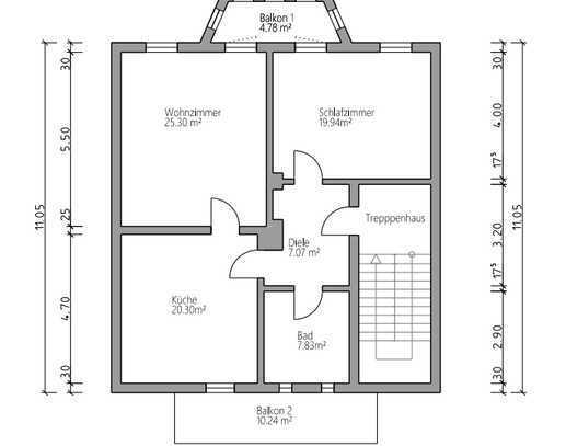 Geschmackvolle, modernisierte 2,5-Zimmer-Wohnung mit Balkon in Wiesbaden