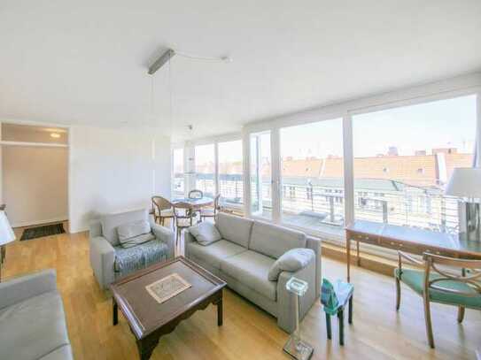 Regensburger am Vicki: 3 Zi-Penthouse mit Terrasse EBK Aufzug u. TG