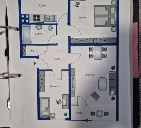 Ansprechende 3-Zimmer-Wohnung in 44369, Dortmund