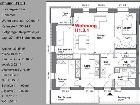 H.1.3.1 | Großzügige Neubauwohnung | Klimaschutzsiedlung | Haltern am See