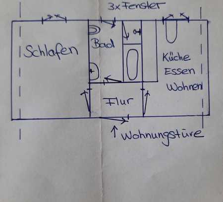 Schnuckelige 2 Zimmerwohnung im Grünen, stadtnah