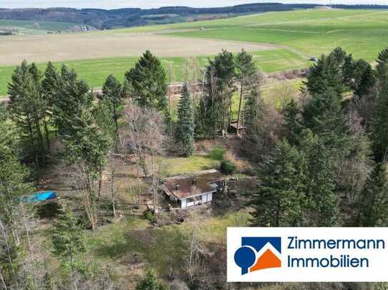 ***NATURPARADIES: Wochenendhaus am Wald mit Teich und Swimmingpool***