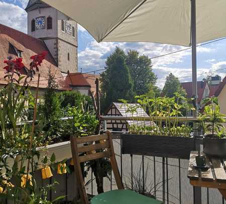 Helle Maisonettewohnung im Ortskern von Plieningen