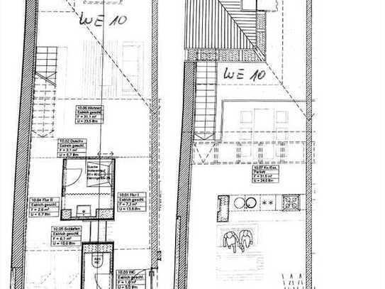 1,5-Zimmer-Loft-Wohnung mit gehobener Innenausstattung, EBK und Dachterrasse