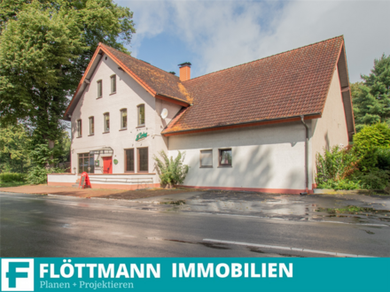 Gewerbeimmobilie mit Einliegerwohnung in Versmold-Hesselteich!