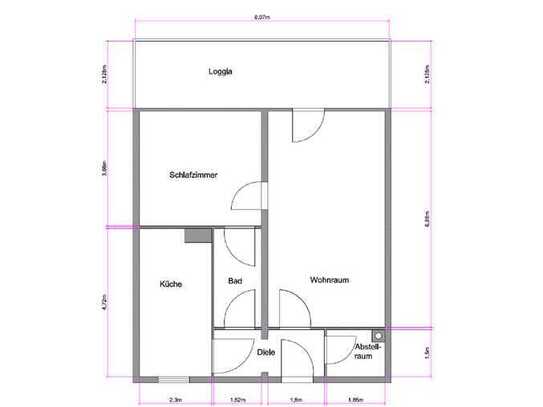 2-Zimmer Wohnung mit Loggia und TG-Stellplatz