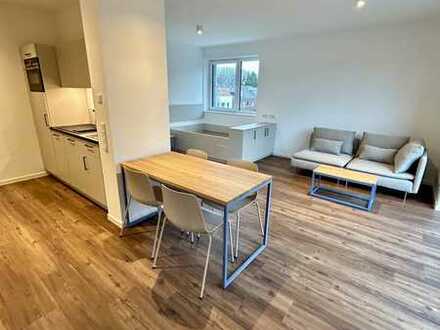 Möblierte und geräumige Loft-Wohnung 1 Zimmer Apartment mit Balkon und Einbauküche in Münster