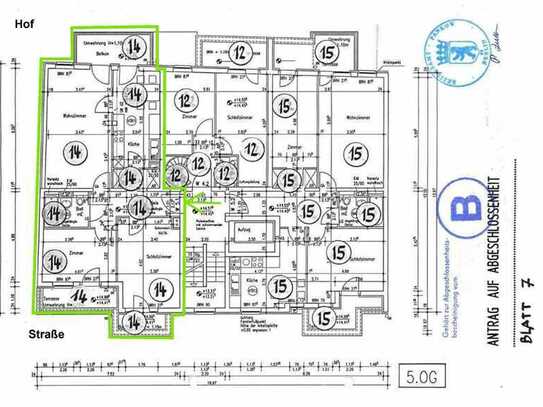 3 Zi-Whg. mit 2 Balkonen + 1 Terrasse + Aufzug nahe dem Florakiez in gepflegtem Haus