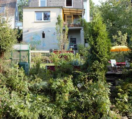 Fachwerkhaus mit Bio-Garten an der Agger