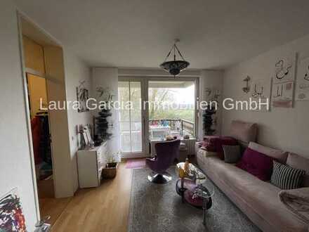 Aachen- Laurensberg! Eine frei werdende 2 Zimmer-Wohnung mit Küche, Diele, Bad, Balkon, TG