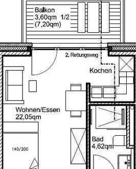 Stilvolle 1-Raum-Wohnung in Münster-Roxel