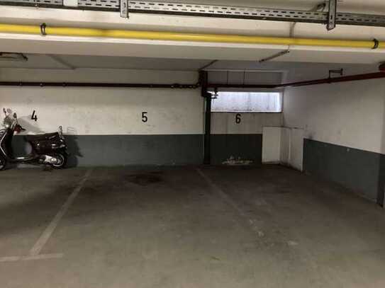 Central parking place in a secure underground garage