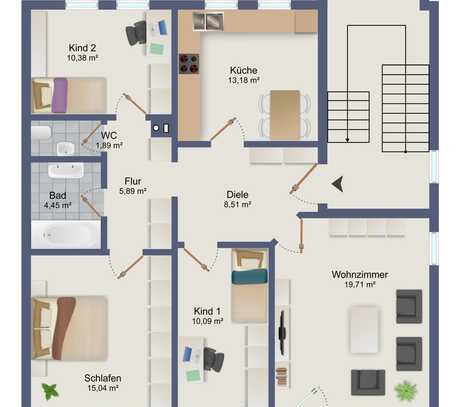 Komfortable 4-Zimmer-Wohnung mit Balkon, Garage & Keller – Ruhig & Zentral!