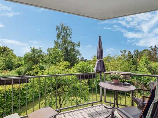 Gepflegte "Haus im Haus“ Eigentumswohnung mit großem Garten und Sonnenbalkon in Feldrandlage