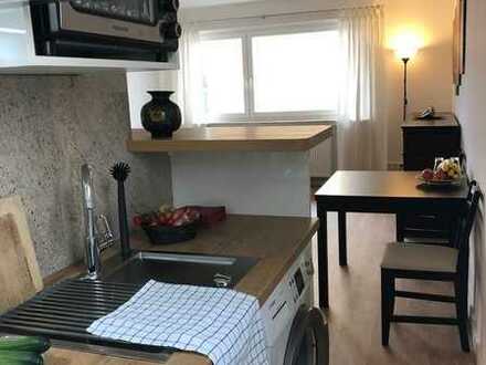 Möblierte 1 Zimmer Wohnung in Frankfurt Niederrad, zu vermieten ab 01.05.2024.