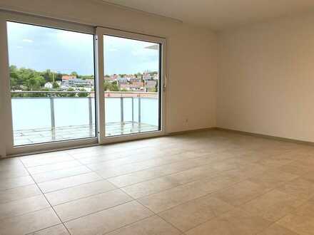 Barrierefreie 4-Zimmer-Whg mit Balkon, Einbauküche & TG-Stellplatz in Marbach