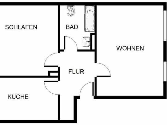 Auf gute Nachbarschaft: 2-Zimmer-Wohnung in zentraler Lage