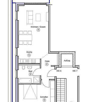 BAUBEGINN ERFOLGT - Fertigstellung 12/25 - 2 Zi. Penthouse * Neubau * Wärmepumpe+Photovoltaikanlage