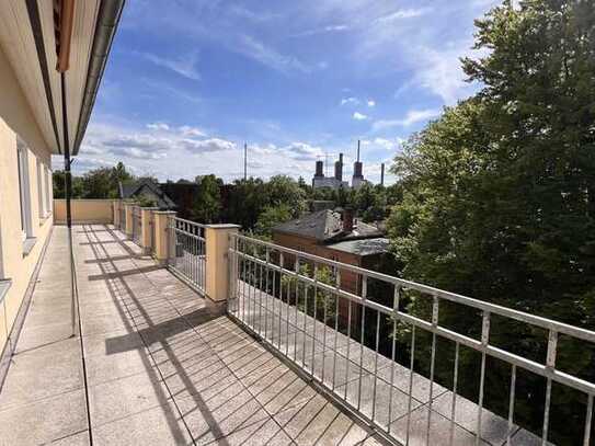 2-Zimmer Dachgeschosswohnung in Alleinlage mit großer Terrasse und PKW-Stellplatz