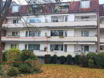 90-qm EG-Wohnung, Rodenkirchen Rheinauen, Balkon, TG-Stellplatz, provisionsfrei