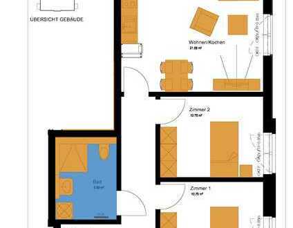 **Erstbezug, 2. FW** 3-Zimmerwohnung mit Balkon zum 01.11.2024!