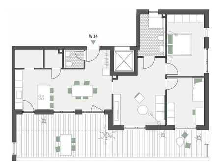 Große 3,5 Zimmer Wohnung mit Dachterrasse