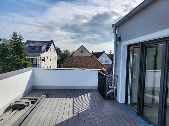 Hanau-Mittelbuchen - Neubau/Erstbezug DHH, Terrasse, Dachterrasse + 2 PKW Stellplätze